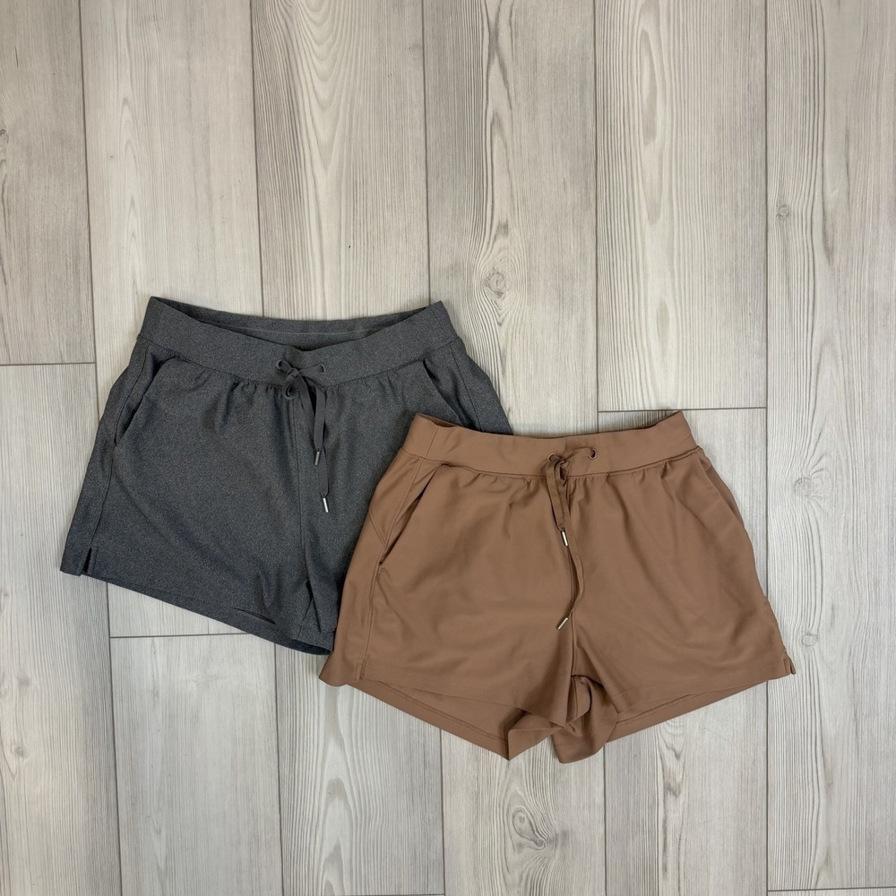 Lot Of 2 Old Navy Women's Small High Waisted PowerSoft Loose Shorts 3" Inseam